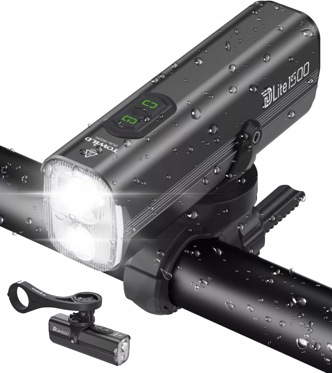 Přední světlo Towild DLite1500, dvojitá Led dioda, 5000 mAh, powerbanka