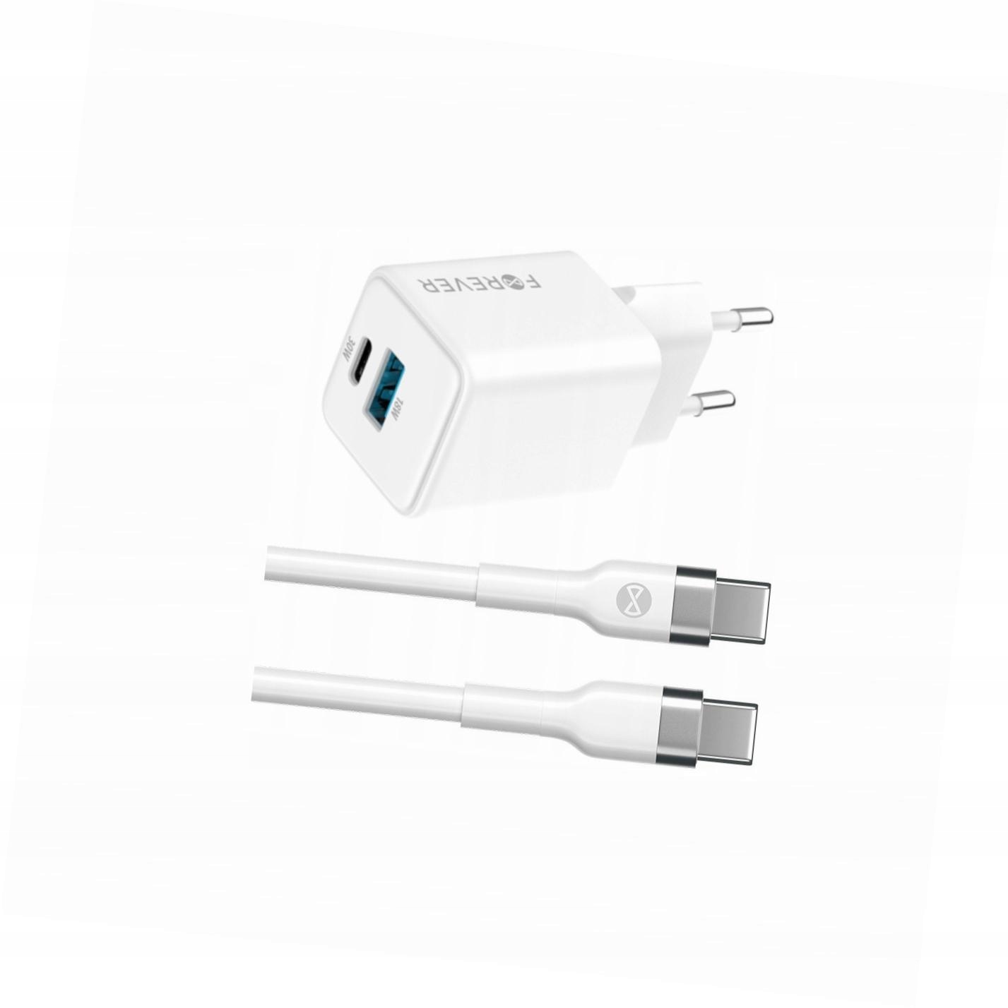 Szybka ładowarka GaN 30W 2 wejścia długim z kablem 2m do Xiaomi Redmi 9T