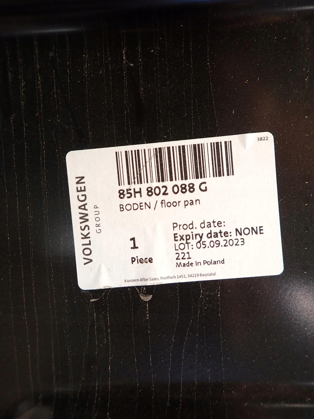 abdeckung BODEN AUDI Q6 2023- 85H802088G 85H809678F
