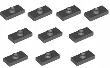 

Lego Płytka z wypustką1x2 Ciemny Szary 15573 10szt