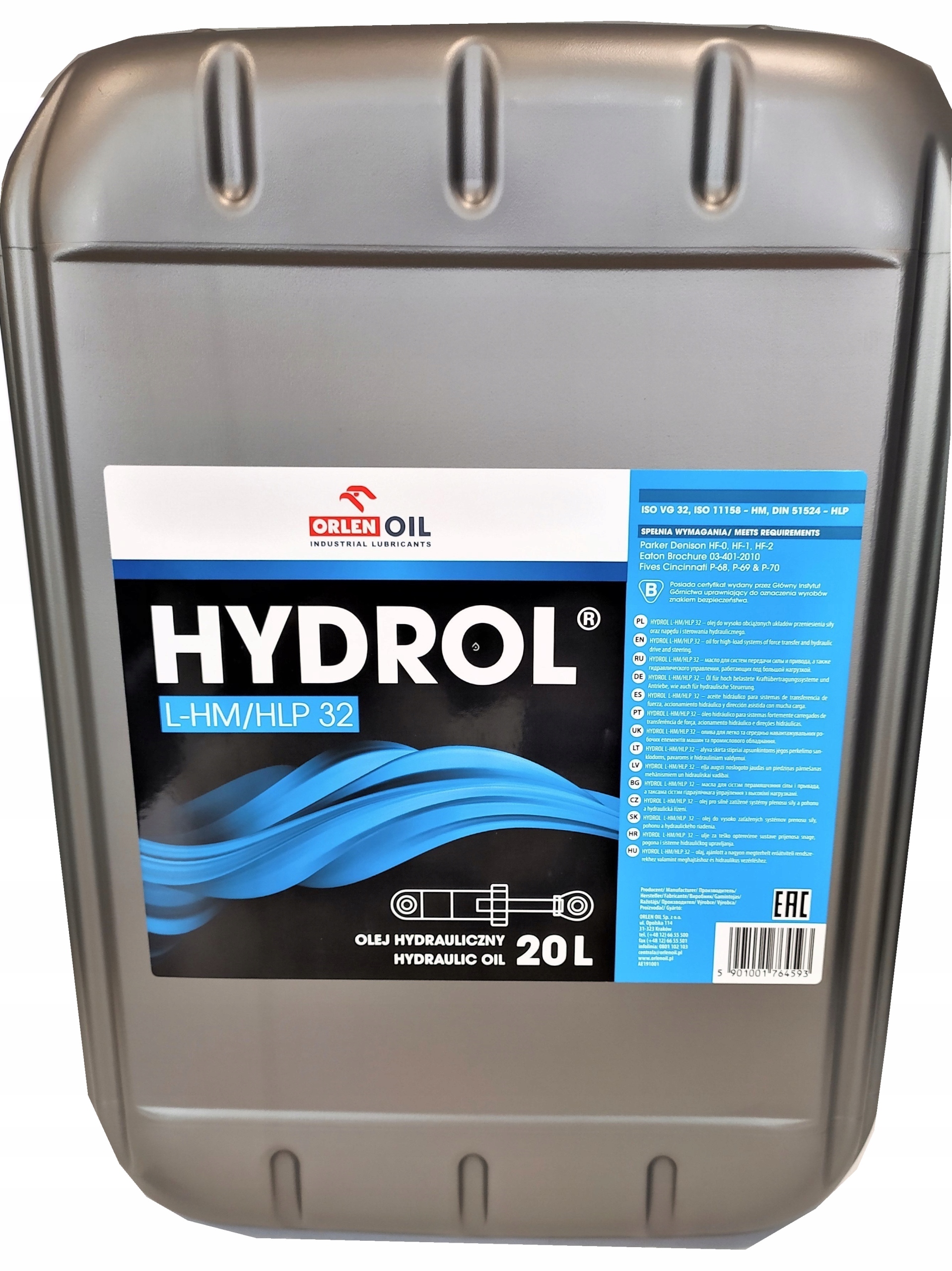 Hydraulický Olej L-hm/hlp 32 Orlen 20 L