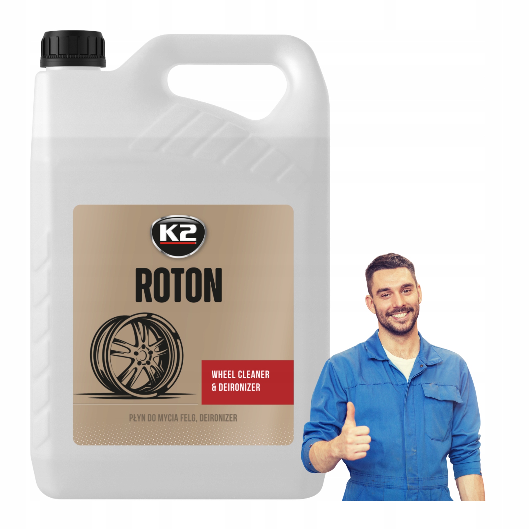 K2 Roton 5L Płyn do Mycia Felg Kołpaków Krwawa felga G165