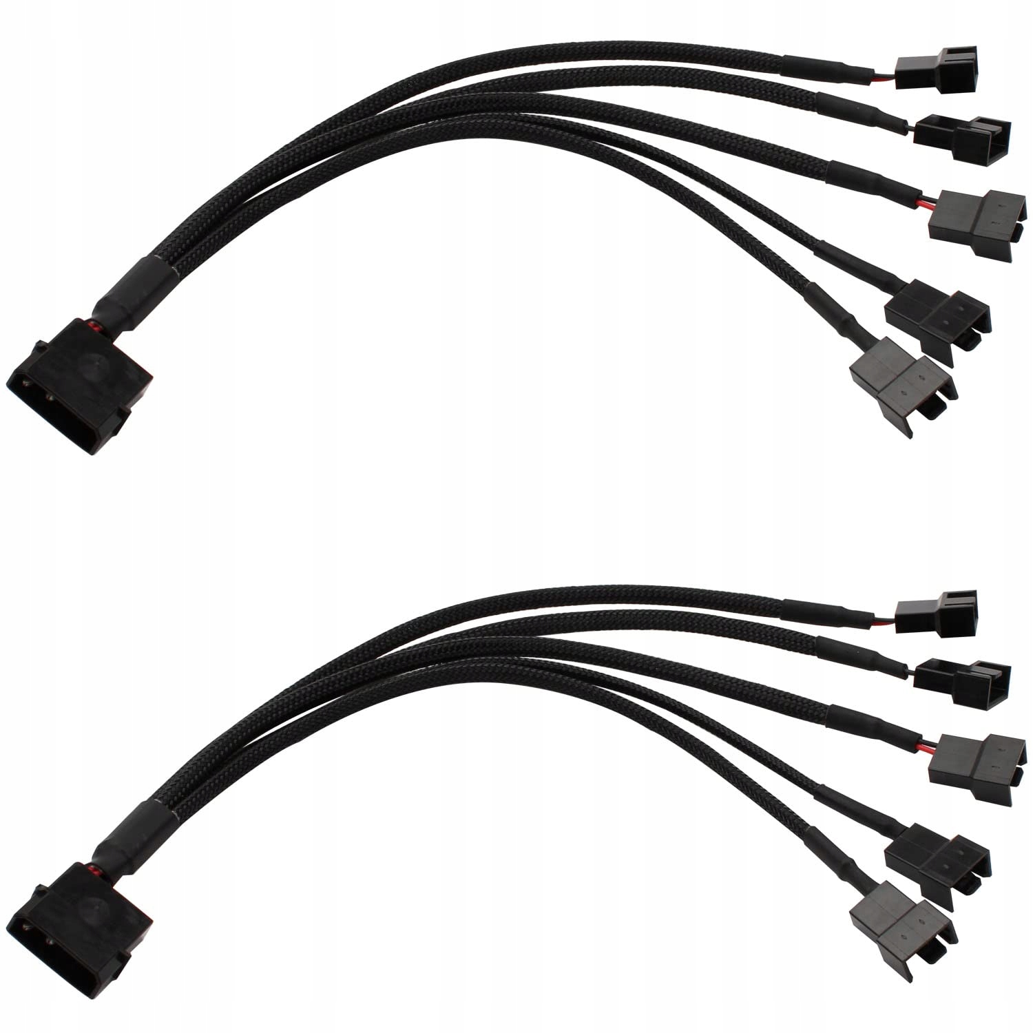 PRZEDŁUŻACZ PRZEŁĄCZKA KABLOWA DO WENTYLATORA 5 x 3 pins/4 pins 12V Fan Hub