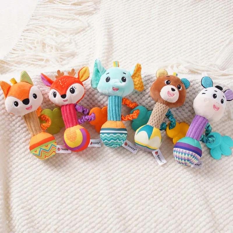 SILIKONOWY GRYZAK PLUSZOWA GRZECHOTKA SARENKA Materiał tkanina