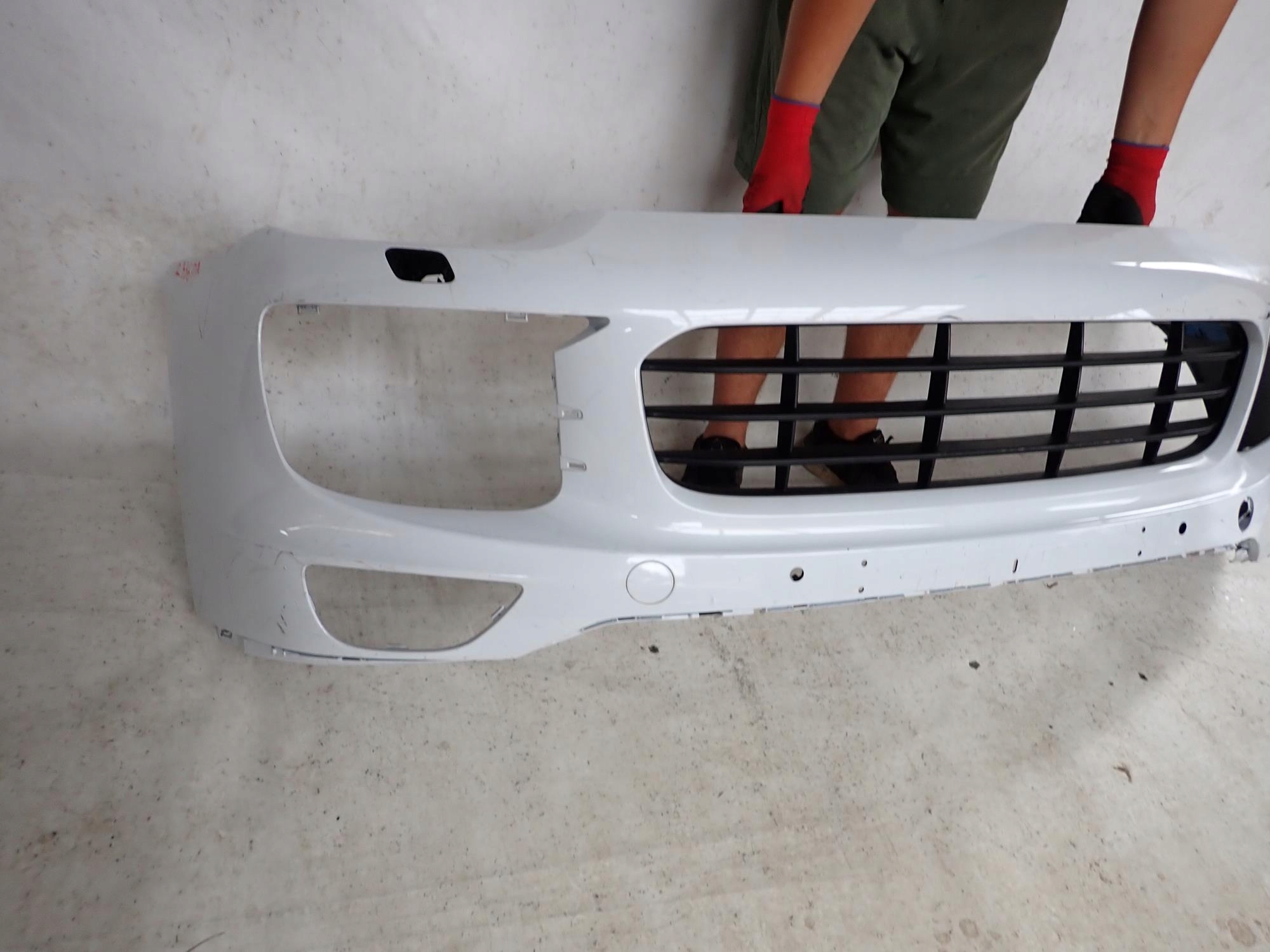 PORSCHE CAYENNE II 2 LIFT 14-17 bumper front front washer PDC
