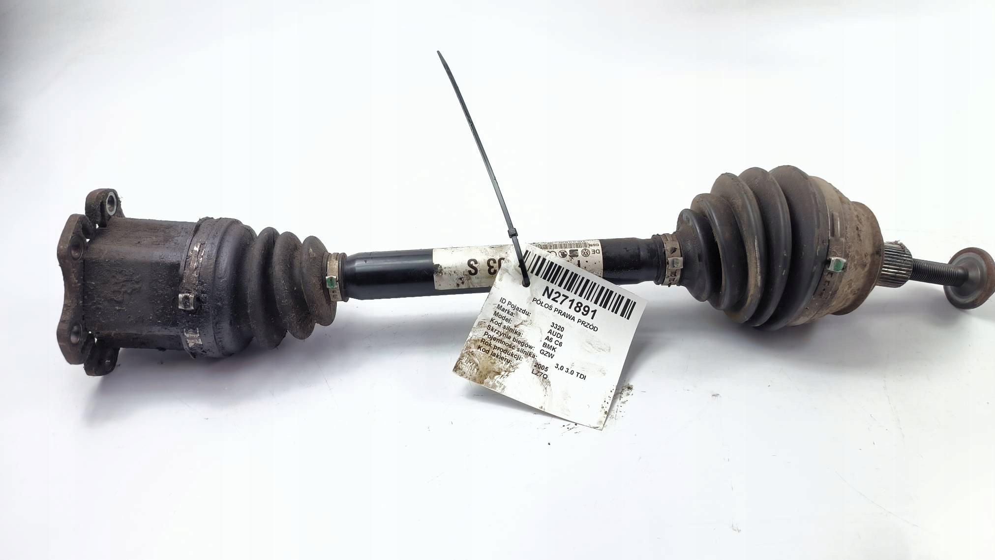 semi-axis right front 4F0407272J 3.0 TDI AUDI A6 C6 QUATTRO