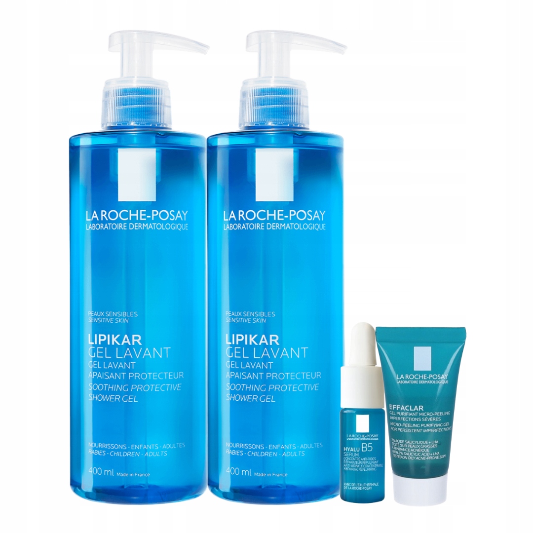 La Roche-Posay Lipikar Gel Lavant Żel do mycia twarzy i ciała 400ml 2PAK