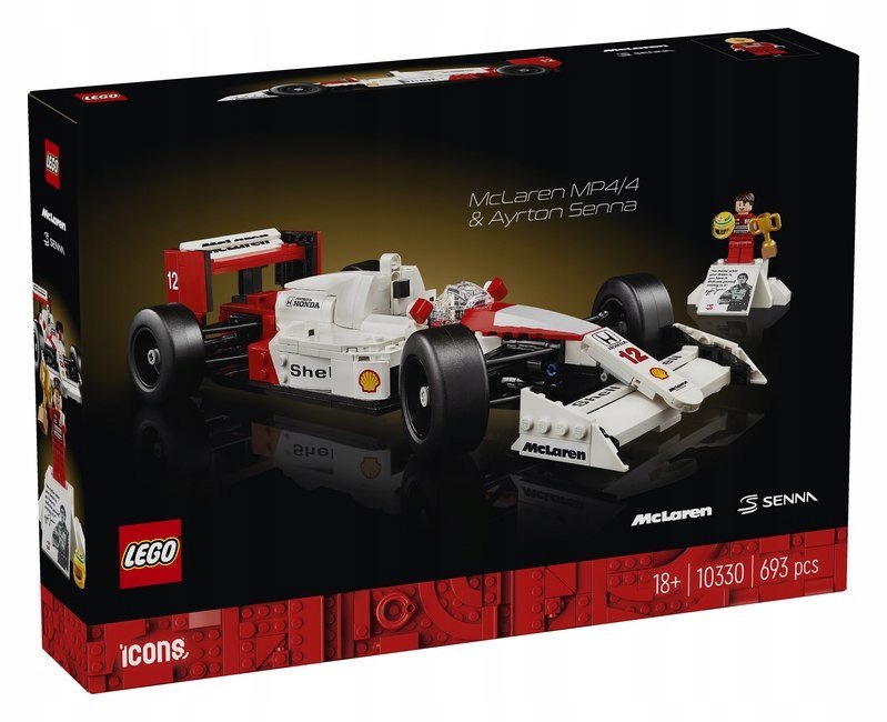 Lego McLaren 10330 MP4/4 a Ayrton Senna