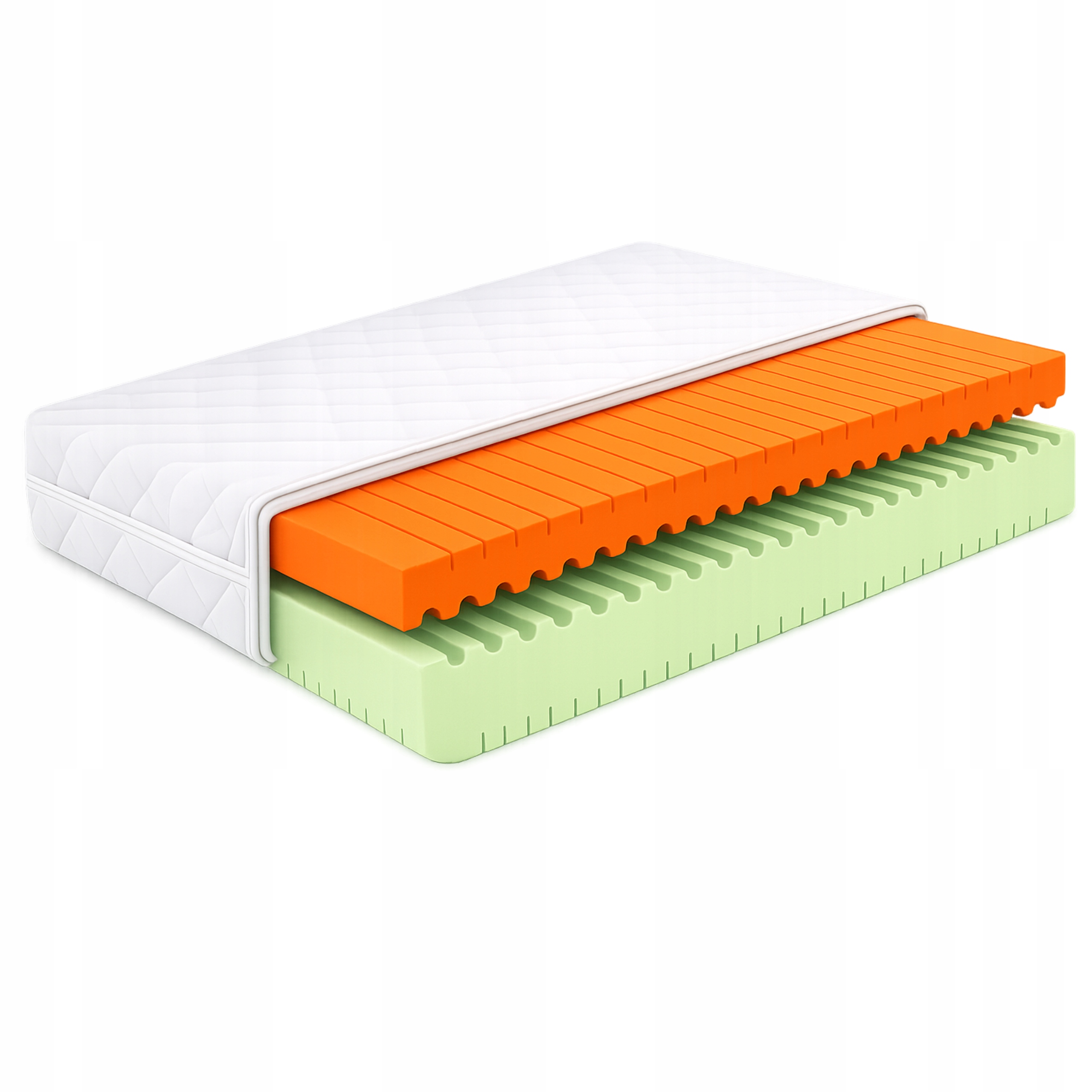 Zónový penový matrac 90 x 200 x 16 cm H2, H3