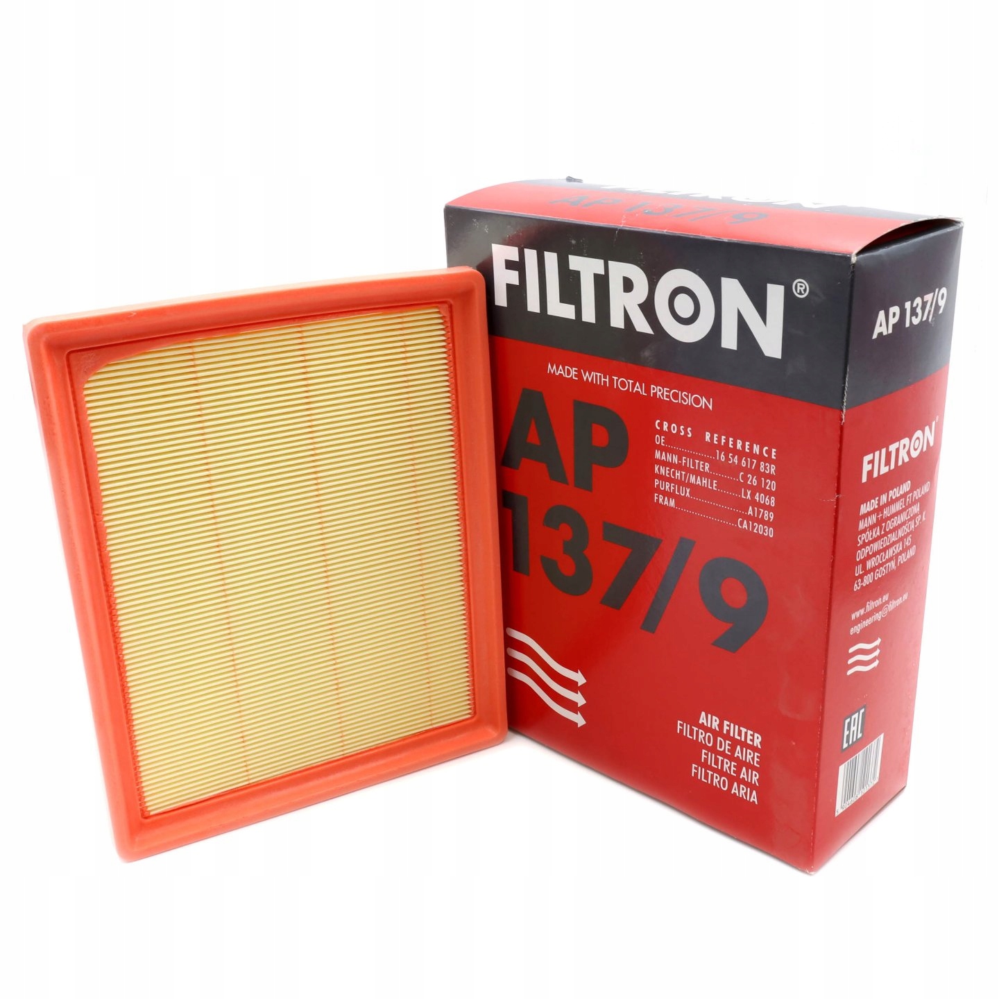 

Filtr Powietrza Filtron AP137/9