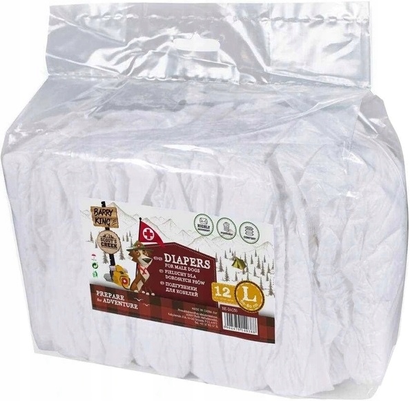 

Barry King Pieluchy Pampersy psa samców L 60-80cm