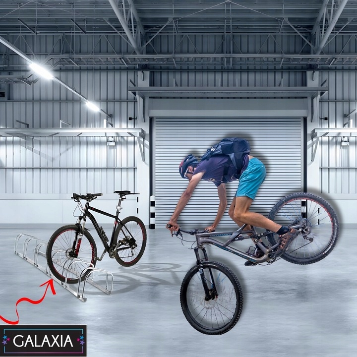 STOJAK NA 4 ROWERY Rowerowy Rower Parking na 4 Stanowiska Uchwyt Ocynk Liczba stanowisk 4