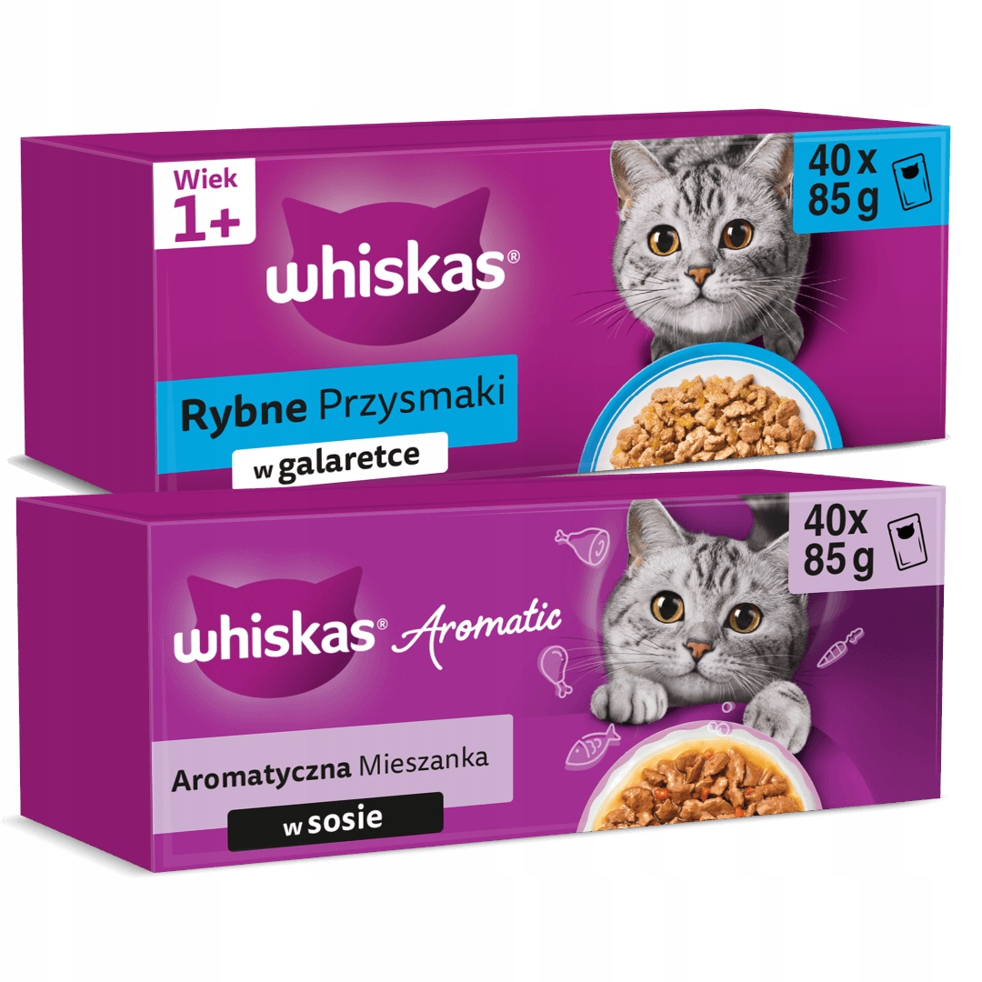 Levně Whiskas Adult 80x85g Krmivo Pro Kočky aromatická směs rybí pamlsky