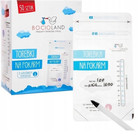 

Bocioland Woreczki Na Pokarm Mleko Mrożenia 50szt.