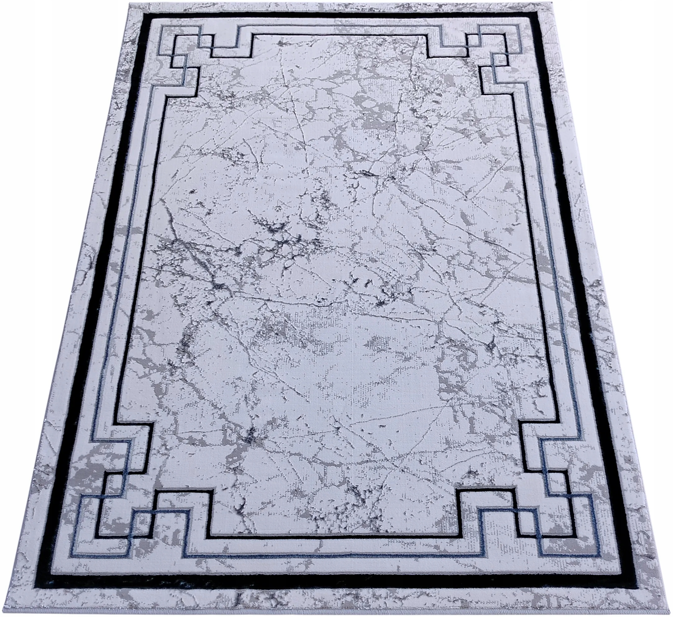 Koberec 120x180 Krémový S Šedou A Granátovou Barvou Do Obývacího Pokoje Ložnice, Moderní