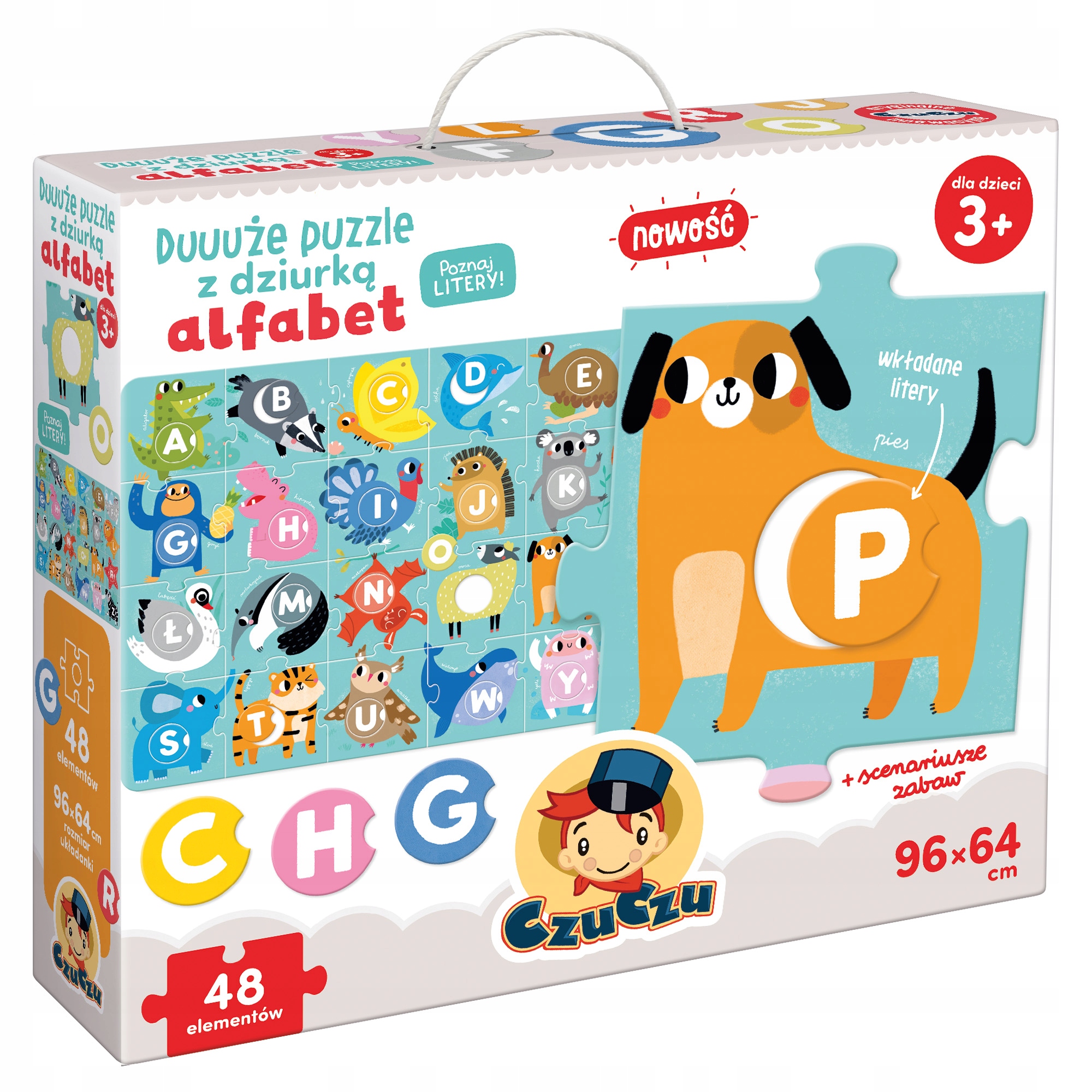 

CzuCzu Alfabet duuuże puzzle z dziurką 491262