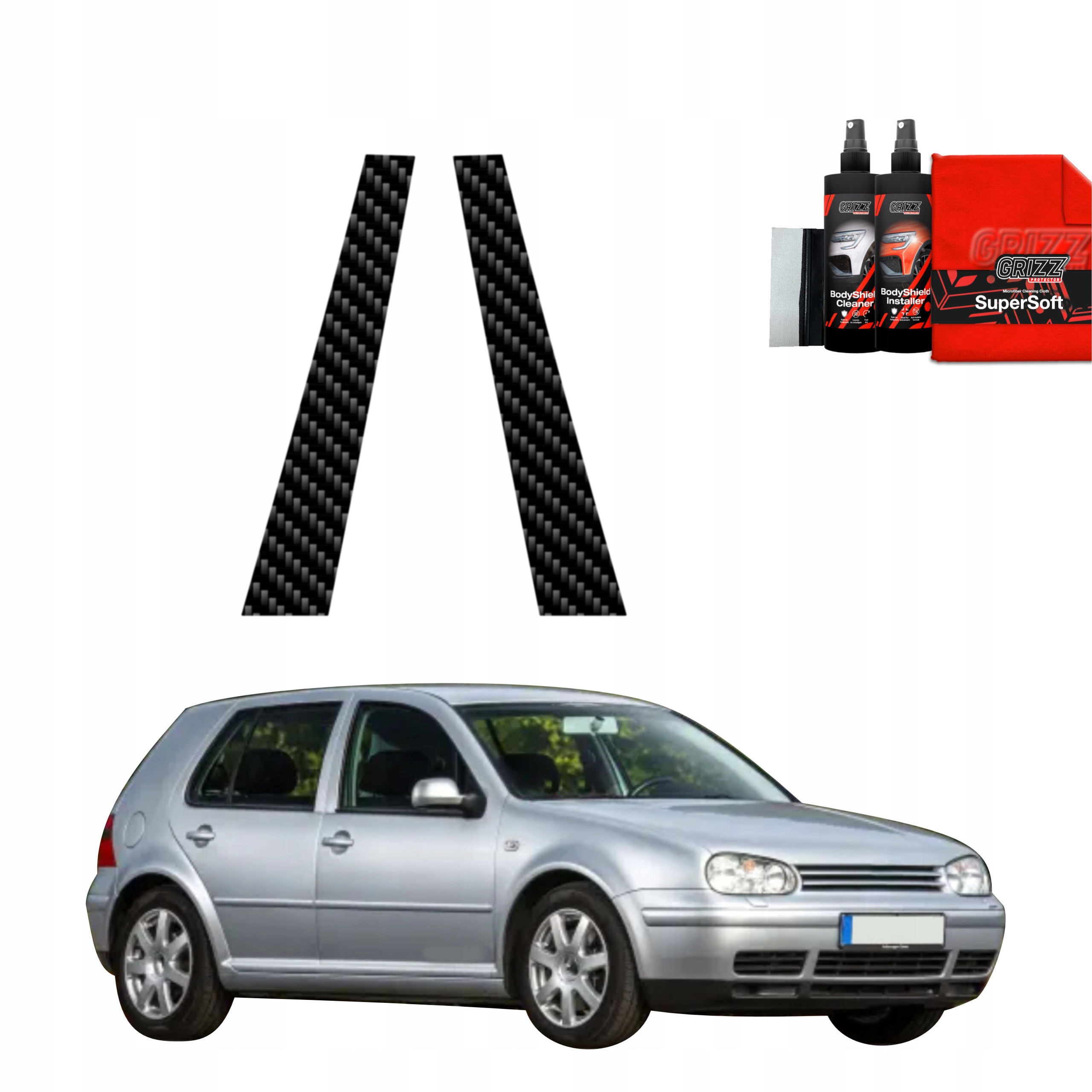 2v1 Fólie na sloupky pro Volkswagen Golf 4 Hatchback 5D (1997-2003)