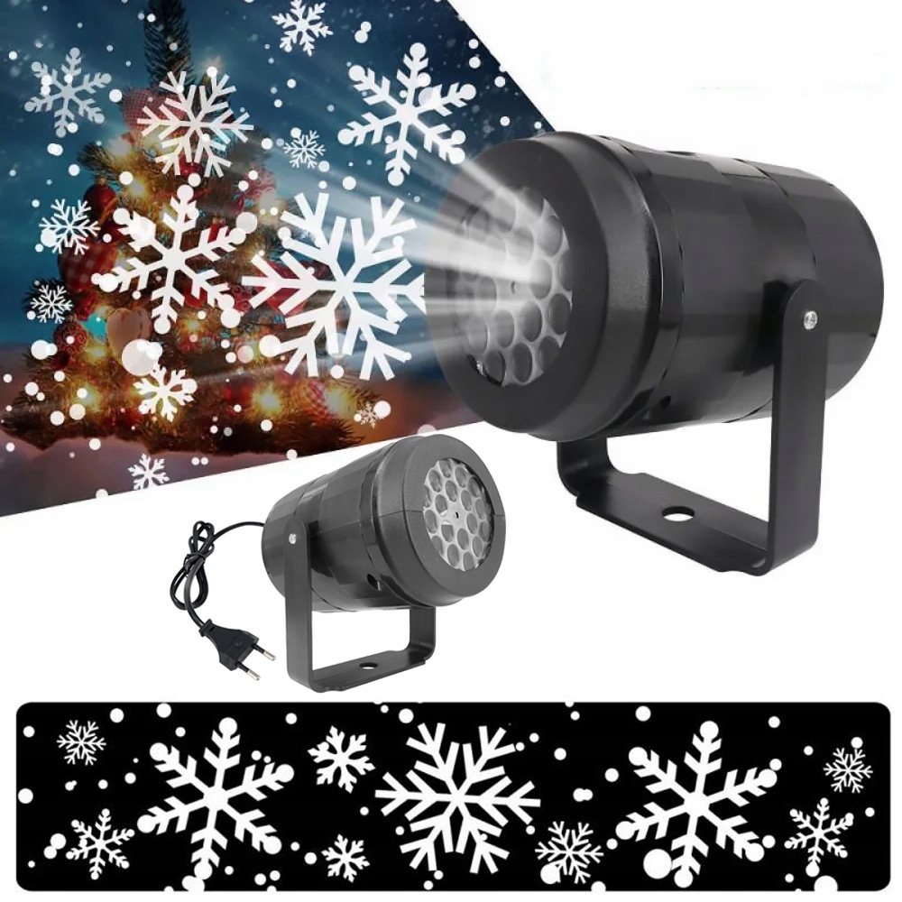 PROJEKTOR LASEROWY PŁATKI ŚNIEGU NOWE FUNKCJE