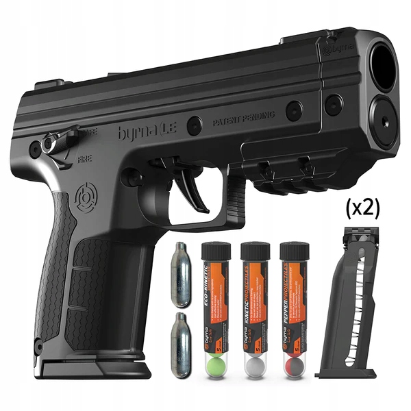Pistolet na kule gumowe i pieprzowe Byrna Sd XL Black .68 +zestaw Z Walizką
