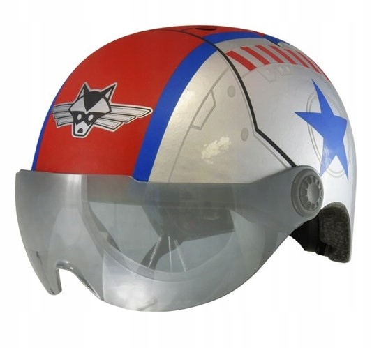 Dětská juniorská cyklistická přilba Raskullz Flying Ace pilot stíhačky vel. S 5+