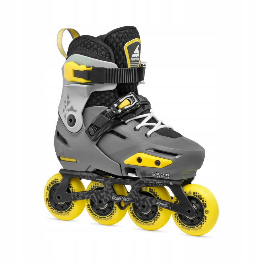 Rolki dziecięce Rollerblade Apex Charcoal/Yellow 29-32 (18,5-20,5)