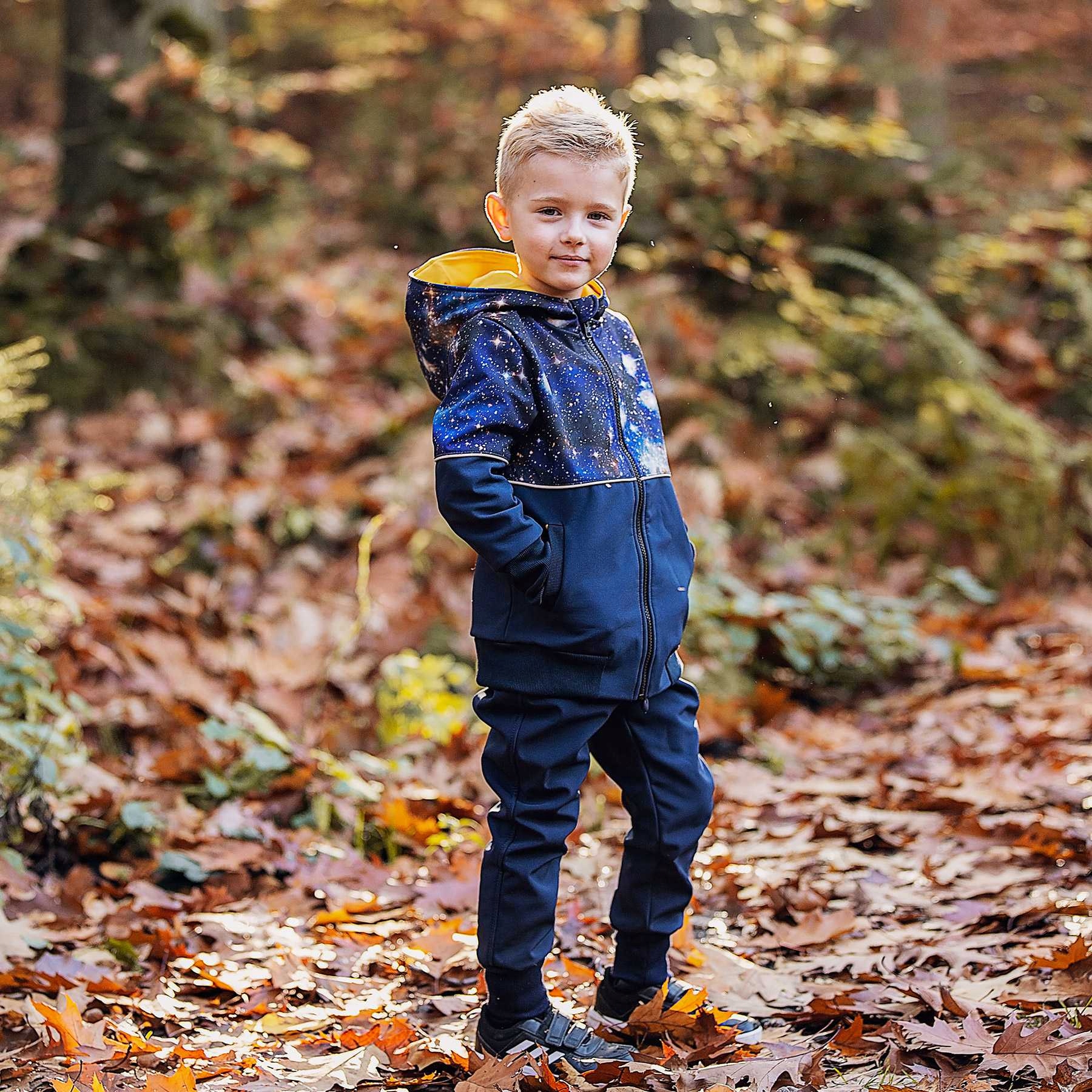 TuSzyte | Granatowe spodnie softshell, PL R.140 Sezon jesienny zimowy