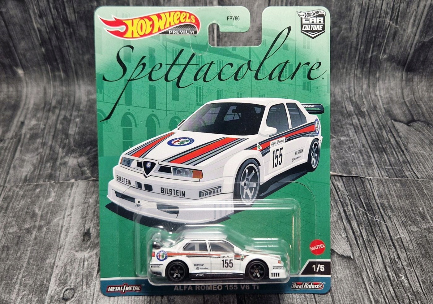 Hot Wheels Alfa Romeo 155 V6 Ti - 1/5 Modellauto In Weiß