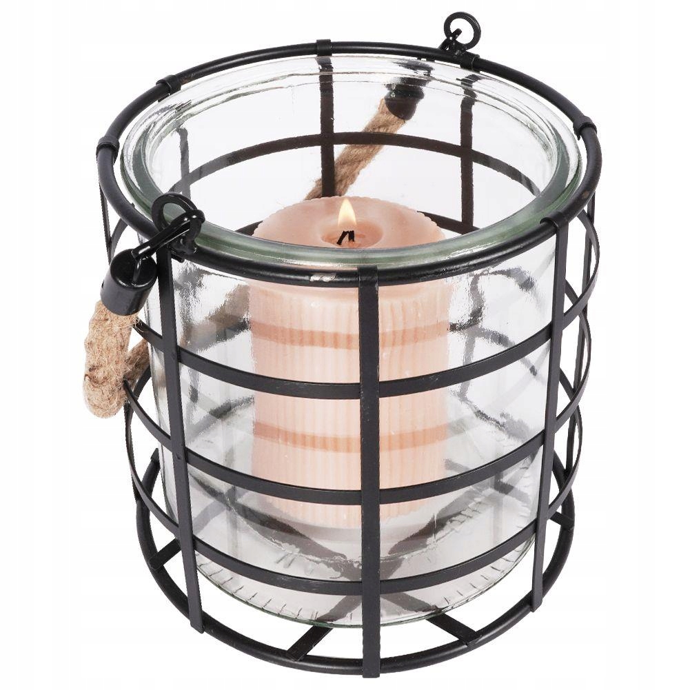 

Lampion Metalowy Wiszący Na Świece Świecznik