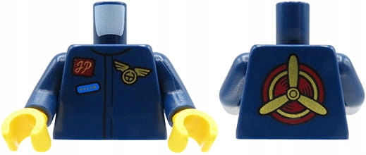 

Lego tors figurki granatowa kurtka lotnika pilota
