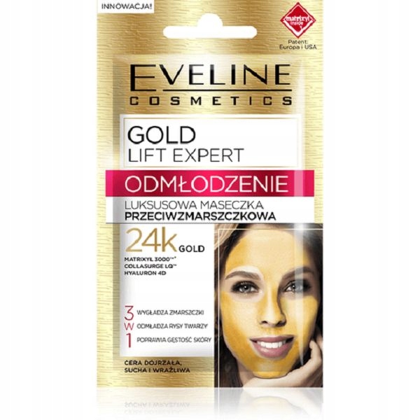 

Eveline Gold Lift Expert odmładzająca maseczka