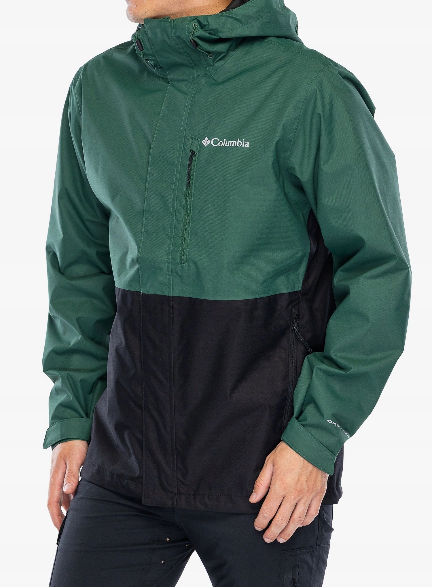 Pláštěnka Columbia Hikebound II Jacket rain forest/black XL