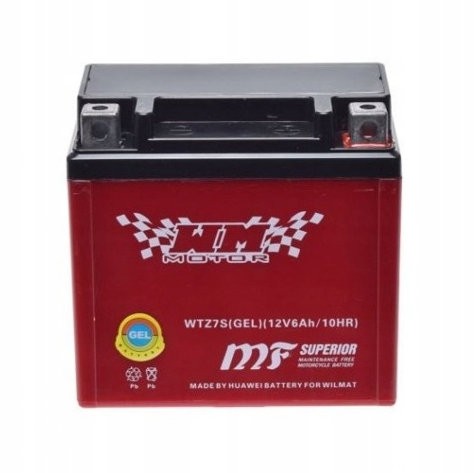 Akumulator Do Skutera Motocykla Quada 12V 6AH Żelowy Cross Enduro