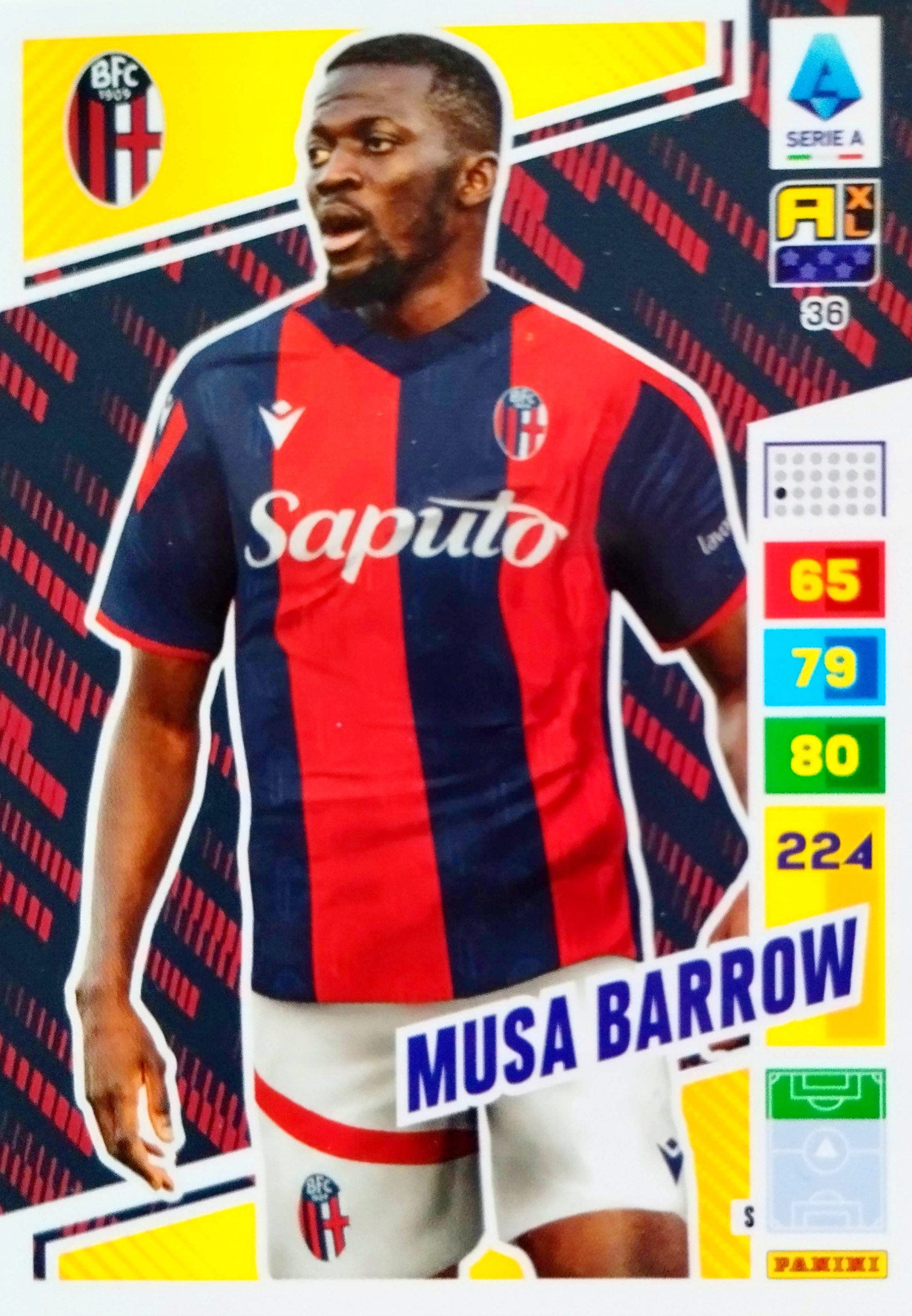 Panini Calciatori Liga Włoska 2023 2024 36 Musa Barrow Bologna