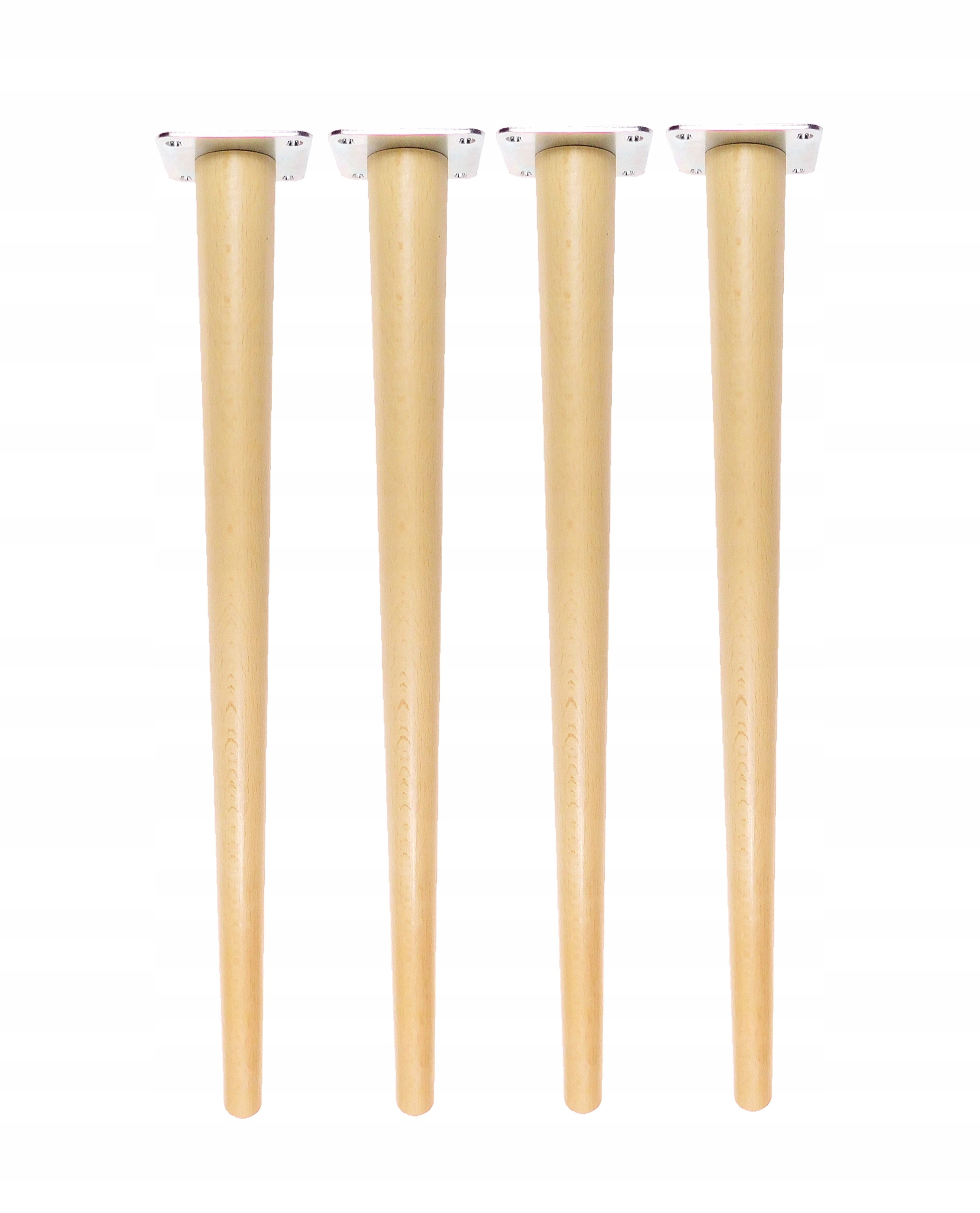 Bukové stolové nohy 74 cm – surové, jednoduché, s upevnením – stôl, písací stôl, Diy