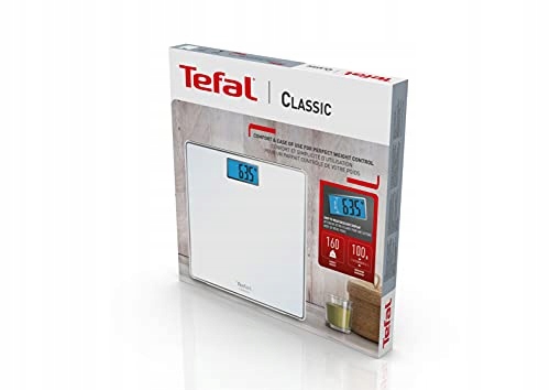 TEFAL Waga Łazienkowa Klasyczna 160kg, 31x31cm, Podświetlany Wyświetlacz — miniatura 8