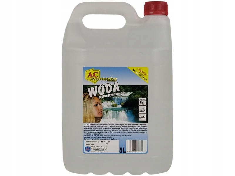 

Woda Destylowana Demineralizowana 5L Ac Cosmetics