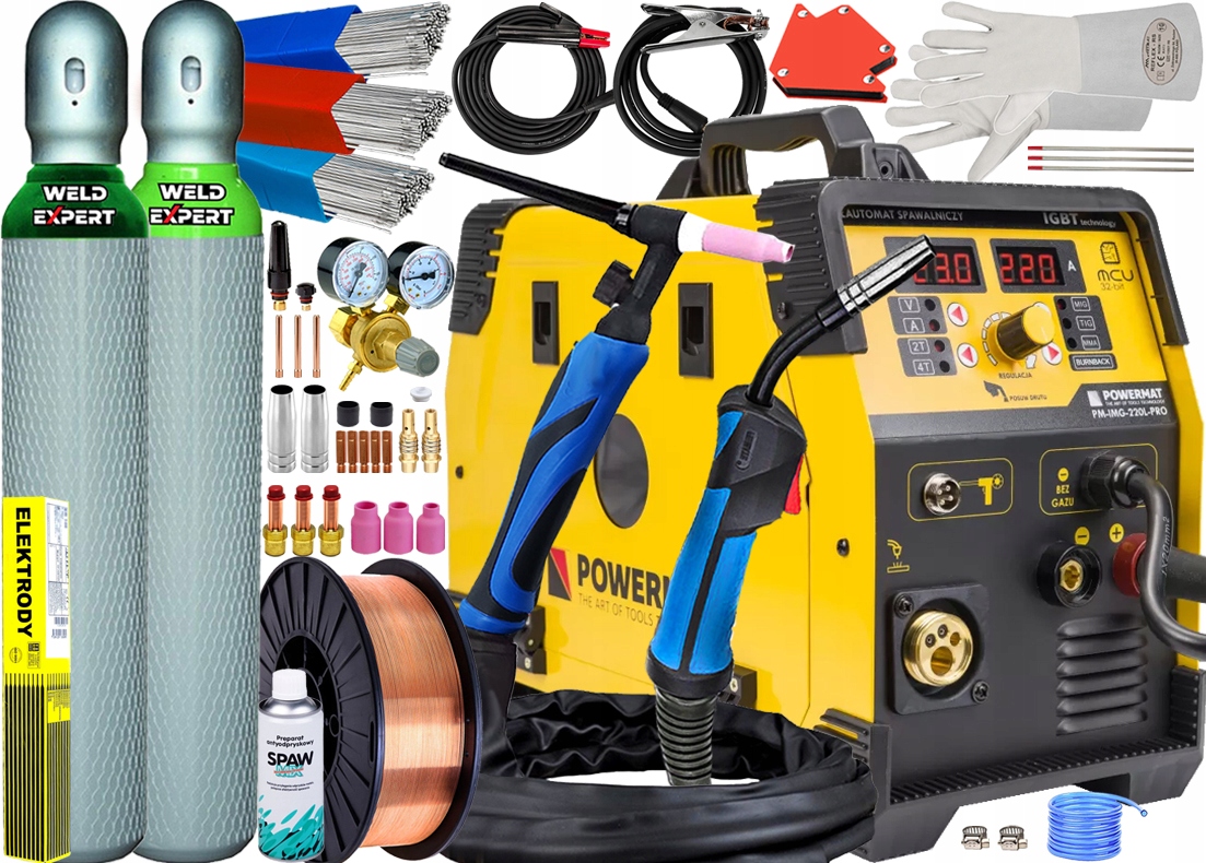 SPAWARKA MIGOMAT POWERMAT 220L PRO MMA TIG 3W1