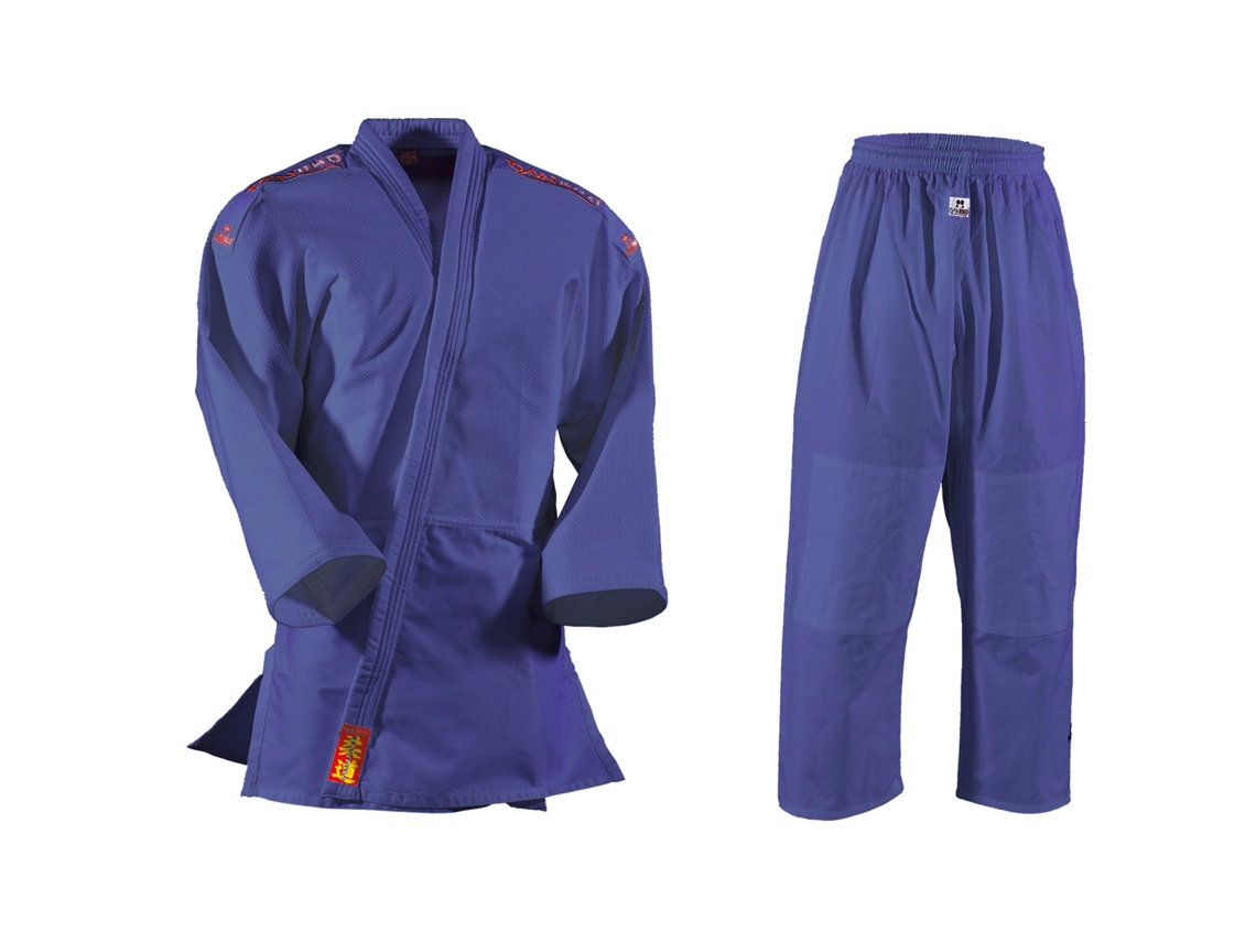Dziecięce Kompletne Kimono Judo Danrho Yamanashi 140 CM Niebieskie