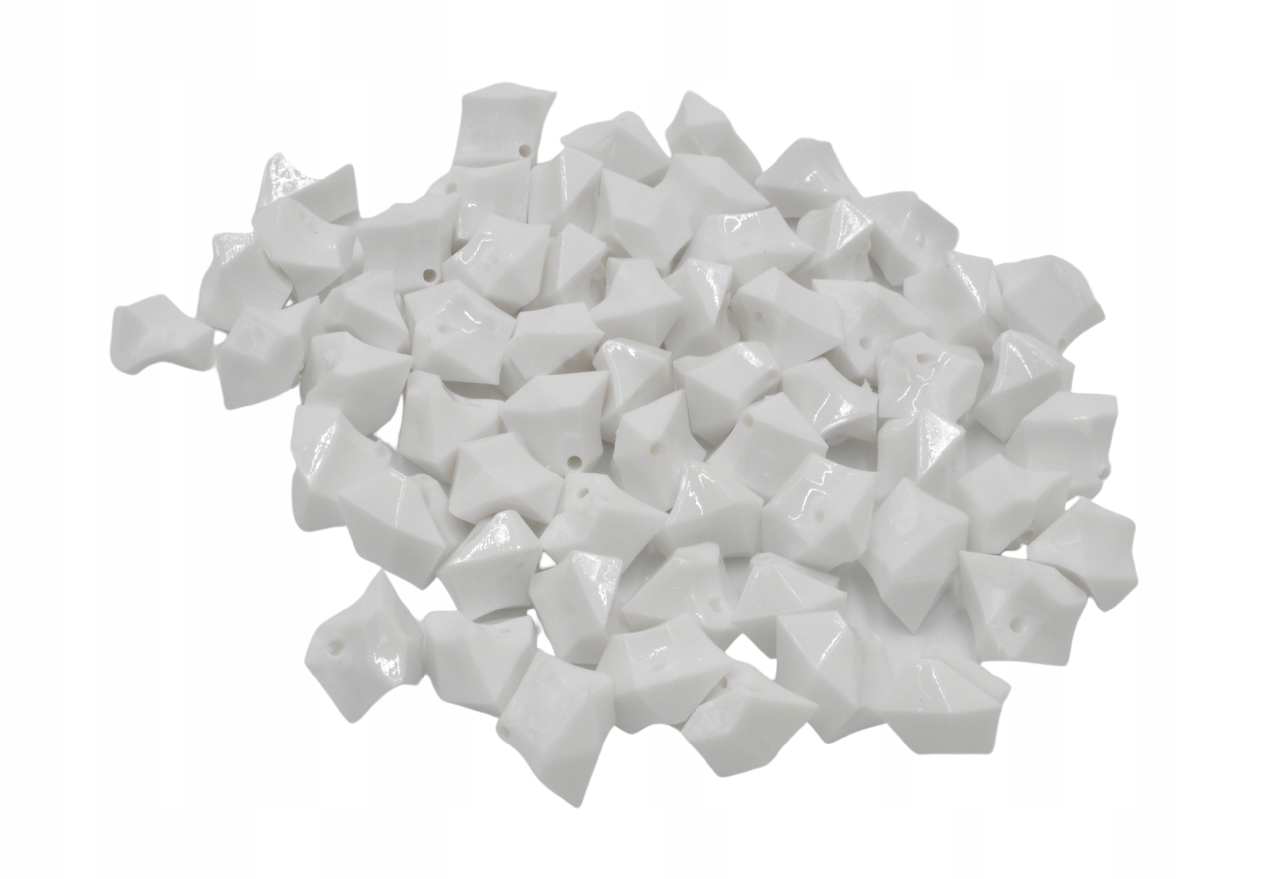 kamyki białe do nawlekania 150g | K1409-1188/281-1 — 3