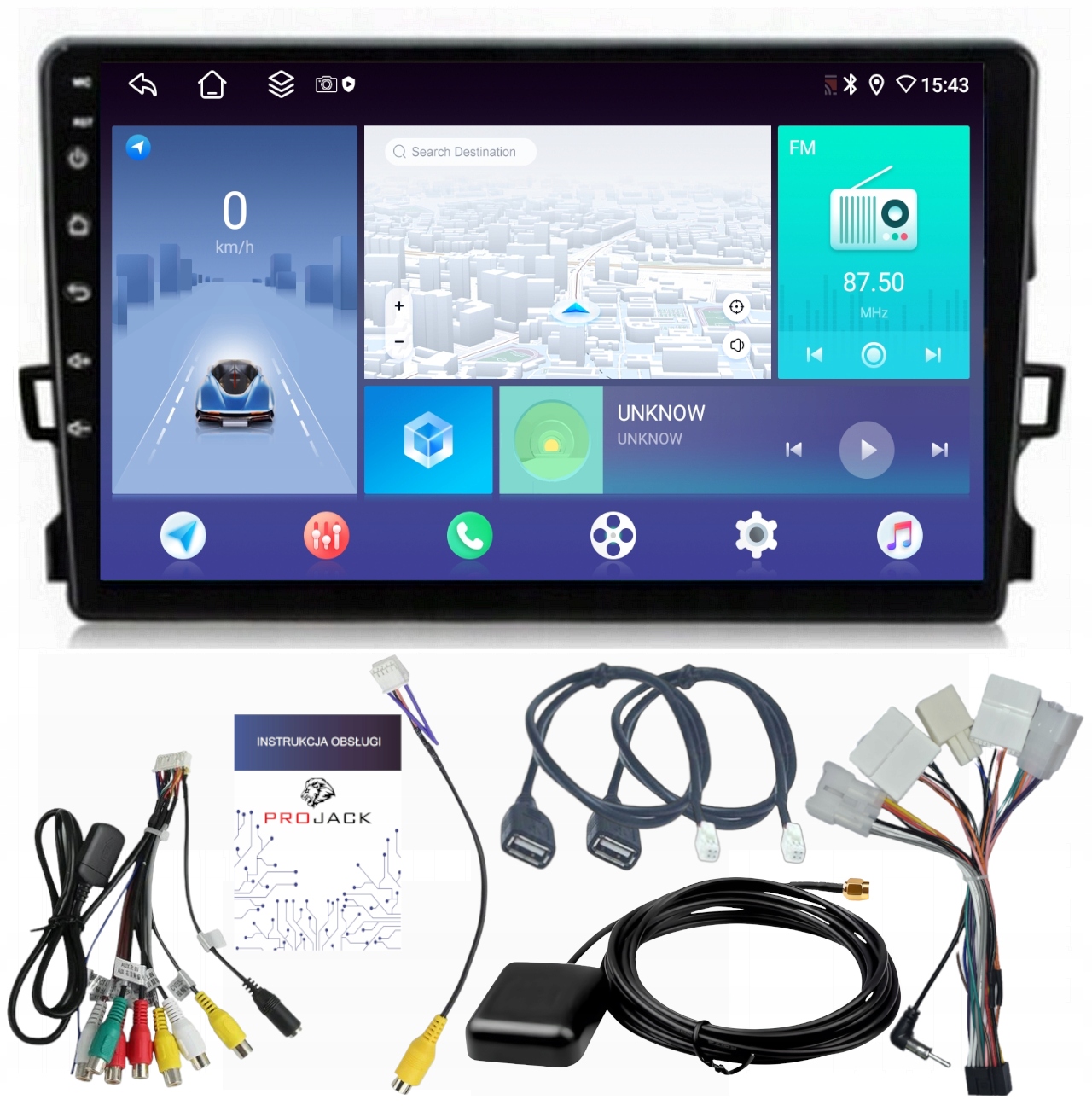 Rádio Navigácia Android Carplay Toyota Auris 2006-2012 4GB 64GB Sim