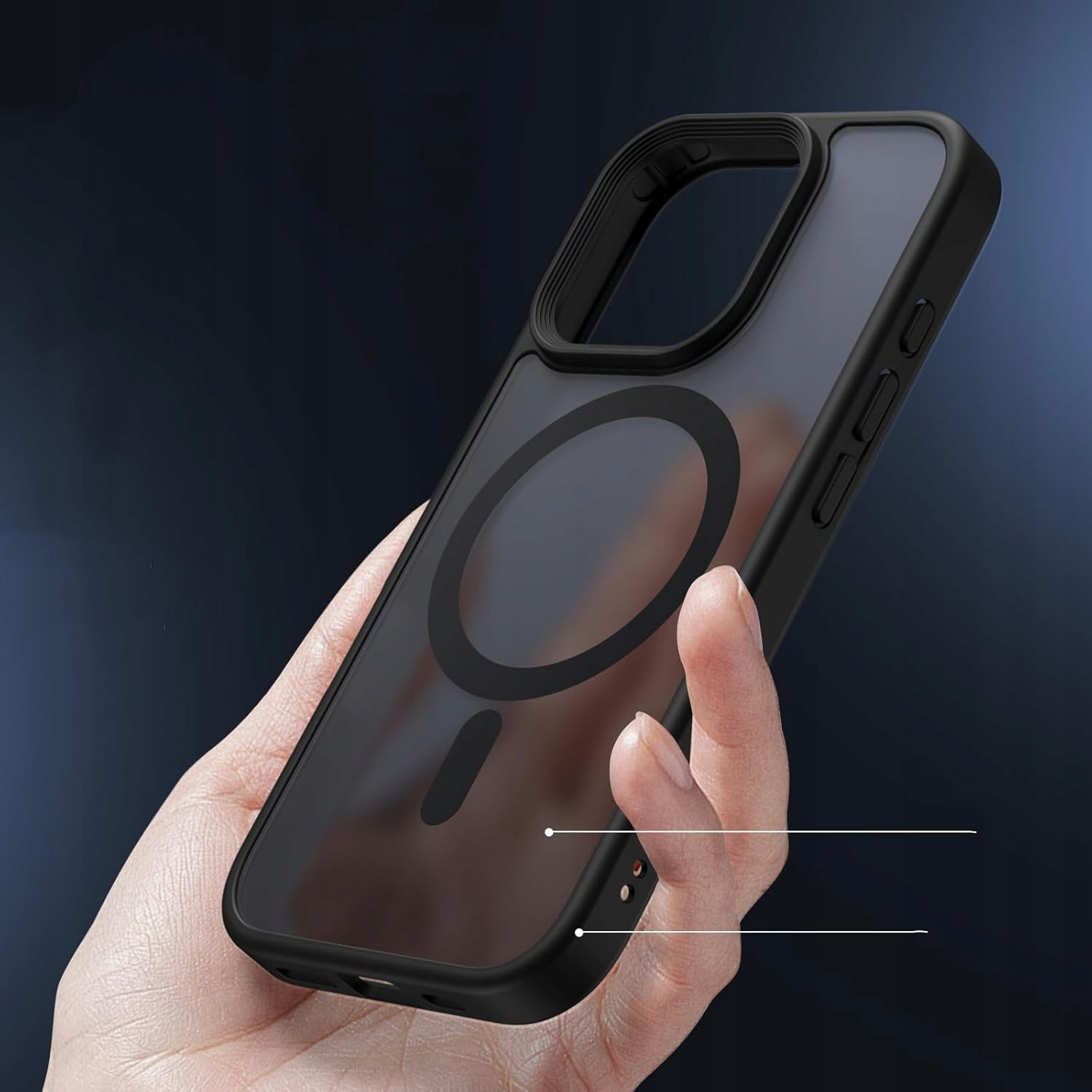 MATOWE ETUI CASE OBUDOWA COVER PLECKI DO MAGSAFE NA IPHONE 16 PRO MATTE Stan opakowania oryginalne