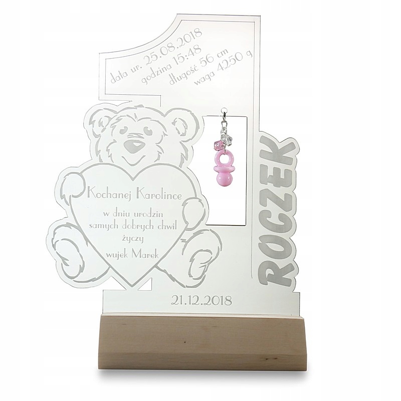 Сувенир На Год, 1 День Рождения, Статуэтка Акриловая