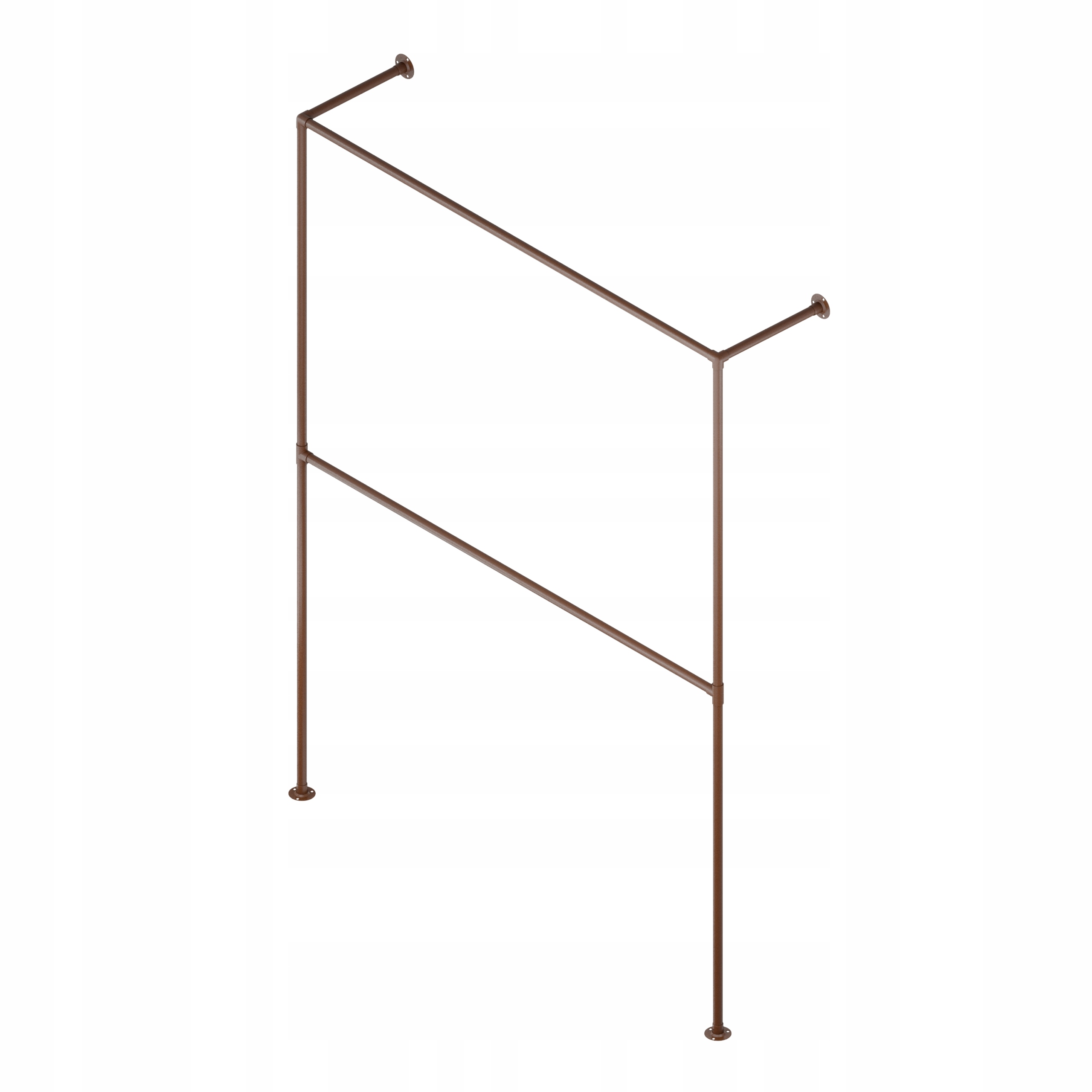 Věšák Na Oblečení Loft 203x150 cm 25 mm Hotse Hnědý