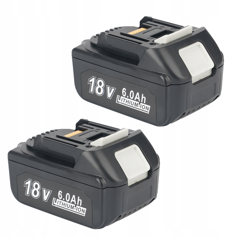 2 Baterie pro nabíječky Akumulátor 6.0 Ah Balíček ochrany proti zkratu