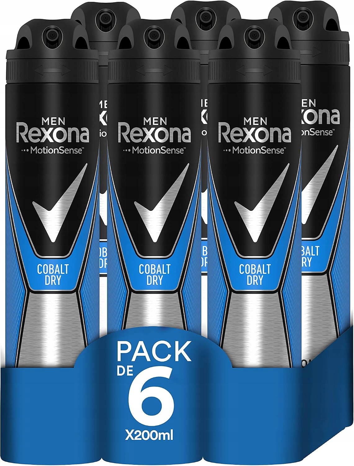 Rexona Aerosol 200 Ml 48h MotionSense 0% alkoholu 6 kusů