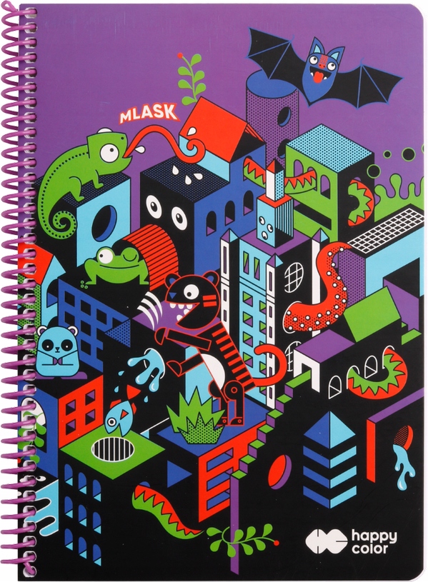 

Kołozeszyt kratka Happy Color Me&city 1 B5/80K