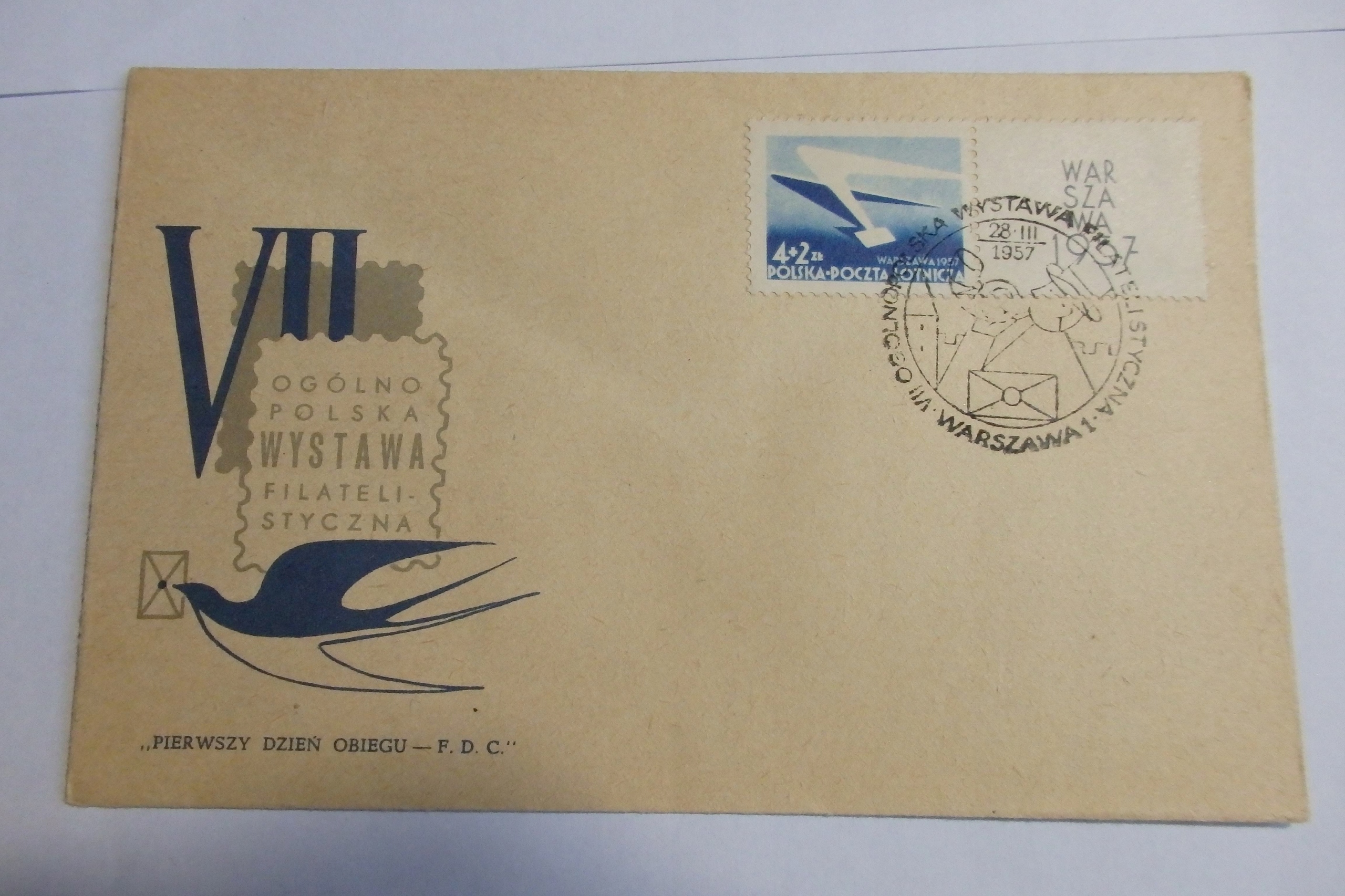 FDC Fi 859+Pw, kas. 1957r. B9061