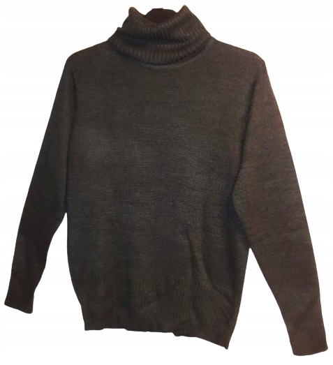 Sweter z golfem Janina 46 szary idealny