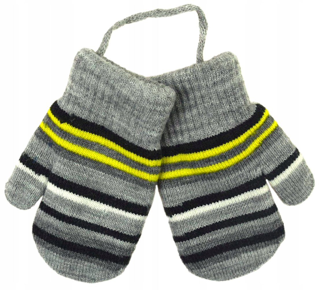 YO RĘKAWICZKI AKRYL PODWÓJNE SZNUREK PASKI 14 CM