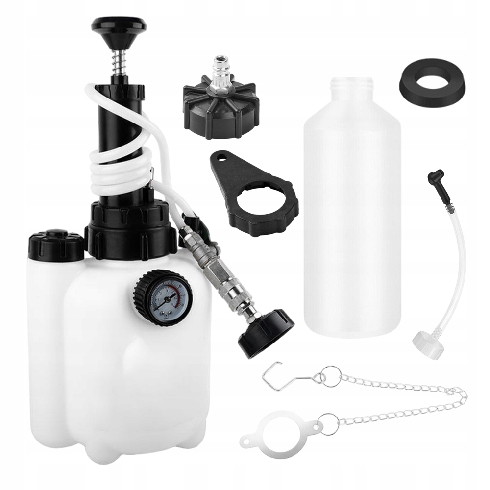 Sada Na Výměnu Brzdové Kapaliny 3 L Plastová, Bílá